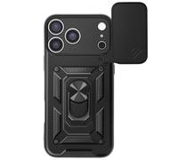 Mayaxess Case for iPhone 17 Pro with Magnetic Rotating Ring and Camera Cover