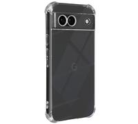 Mayaxess Case for Pixel 8A Silicone Bumper Reinforced Corners, Transparent