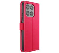 Mayaxess Honor 400 Smart Anti-Shock Wallet Case with Wrist Strap Included, Red