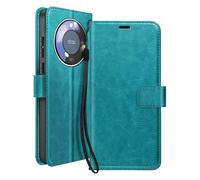 Mayaxess Honor Magic 8 Pro Wallet Case with Wrist Strap with stand Function