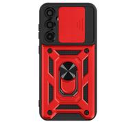 Mayaxess Ring Case for Galaxy A35 Shockproof with Camera Cover, Red