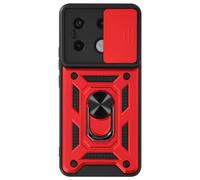 Mayaxess Ring Case for Redmi Note 13 Pro 5G Shockproof with Camera Cover, Red