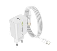 Mayaxess Sector Charger for Galaxy S21 Ultra 20W + 1m USB-C Cable, White