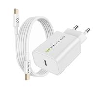 Mayaxess Sector Charger for iPhone 16 Plus 20W + 1m USB-C Cable, White