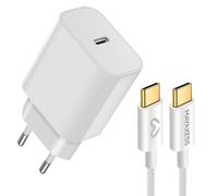 Mayaxess Sector power supply for Pixel 10 Pro XL 20W + USB-C Cable 1m, White