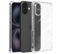 Mayaxess Shockproof Case for iPhone 16 Plus Reinforced Corners, Transparent