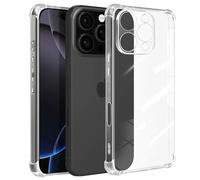 Mayaxess Shockproof Case for iPhone 16 Pro Max Reinforced Coins, Transparent