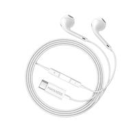 Mayaxess USB-C Wired Earphones for Pixel 8a with Built-in Microphone, White