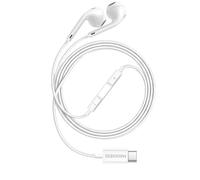 Mayaxess USB-C Wired Earphones with Integrated Microphone for Honor 400, White