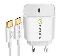 Mayaxess Wall Charger for iPhone 17 Pro Max 20W + 1m USB-C Cable, White