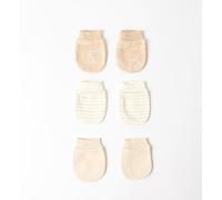 Maybe Baby 3 Pack Cream Mittens