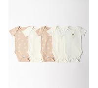 Maybe Baby Brown And Grey Set With Soft Bee Print Bodysuit 6-9 Months