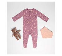 Maybe Baby Interlock Sleep Suite with Bib and Plush Toy 0 - 3 Months