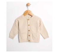 Maybe Baby Mlange Knitwear Cardigan with Applique Hello on Back Up To 7.5 lbs