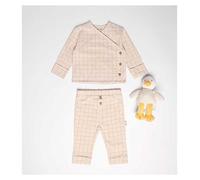Maybe Baby Oatmeal Marl Brush Back Set Up To 10 lbs