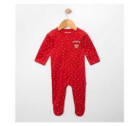 Maybe Baby Red Sleepsuit with Dot Print Up To 10 lbs