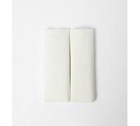 Maybe Baby White Fitted Cot Bed Sheets 2s