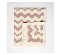 Maybe Baby Zig Zag Knit Blanket One Size