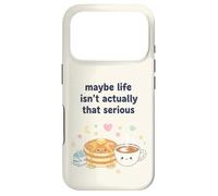Maybe Life Isn't That Serious Kawaii Pancake Case for iPhone 17 Pro