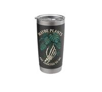 Maybe Plants are Obsessed to Me Skeleton Botanical Stainless Steel Insulated Tumbler