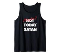Maybe Today Satan Jesus Funny Dark Humor Halloween Tank Top