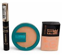 Maybelline 3 Piece Must Haves Mascara, Bronzer & Foundation