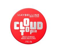 Maybelline New York Blush and Lip, Cloudtopia Blush Cheek & Lip Mousse, For Up to 14 Hour Cheek Colour, Resists Sweat, Transfer and Creasing, Shade 3 Divine Crimson