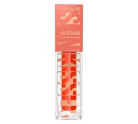 Maybelline Blusher, New York, Sunkisser, Hazy Matte Blush, Cheek Colour, Ultra-Blendable, Lightweight, Melt-to-Skin Formula, Plush Applicator for On-the-Go Application, Shade: Spritzy Orange