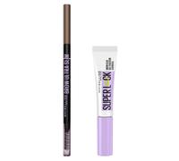 Maybelline Brow Duo Brow Ultra Slim 05 Deep Brown & Superlock Brow Glue 1 pcs + 8 g