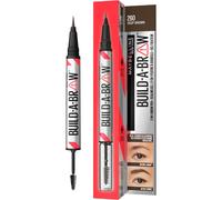 New York, Build A Brow: 2 in 1 Brow Pen + Sealing Gel, Real-looking, Fuller Brows, Waterproof, Sweat- & Smudge-resistant, 24H Wear, Vegan Formula,