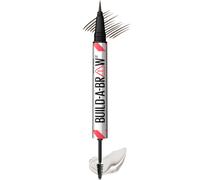 Maybelline Build-A-Brow 2-in-1 Brow Pen and Sealing Brow Gel Eyebrow Makeup for Real-Looking Fuller Eyebrows Black Brown 1 Count