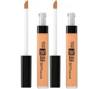 Maybelline Concealer, Fit Me! Full Coverage Concealer for Face, Oil Free, Delivers Even Complexion, Non-Comedogenic, Matte & Poreless Ultra Blendable, Shade: 40 Caramel 6.8ml (Pack of 2)
