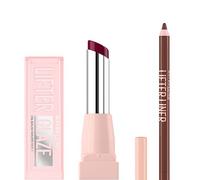 Maybelline Cross the Line Lifter Lip Liner & Acai Glaze Lip Oil Duo Bundle
