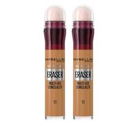 Maybelline DOUBLE Concealer Instant Anti Age Eraser Eye Concealer, Dark Circles And Blemish Concealer, Ultra Blendable Formula 10 Caramel
