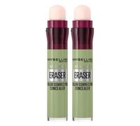 Maybelline DOUBLE New York Eraser Eye, Colour Correcting Concealer, Counteracts Redness, For A Natural Soft-Focus Finish, Dermatologist Tested & Suitable For Sensitive Skin, (151, Green)
