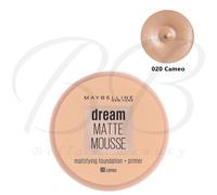 MAYBELLINE Dream Matte Mousse Mattifying Foundation and Primer SPF15 ALL SHADES