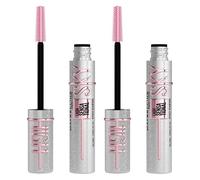 Maybelline DUO Sparkle Mascara, Lash Sensational Sky High Volumizing & Thickening, Eyelash Lengthening, Flake-Free Formula, Washable Coloured Mascara, Full Volume Mascara, Colour: Space Diamond