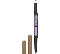 Maybelline Express Brow Duo Eye Brow Pencil Natural Filling Dark Blonde | 2-In-1 Eyebrow Pencil Pen Plus Filling Powder, Tear Drop Tip, Sponge Swiper, Natural Looking Duo
