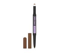 Maybelline Express Brow Duo Eye Brow Pencil Natural Filling Medium Brown | 2-In-1 Eyebrow Pencil Pen Plus Filling Powder, Tear Drop Tip, Sponge Swiper, Natural Looking Duo