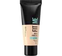 Maybelline Fit Me Foundation, Lightweight Medium Coverage, Blendable With a Matte and Poreless Natural Finish, For Normal to Oily Skin, Shade: 110 Porcelain, 30ml