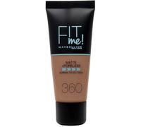 Maybelline Fit Me Foundation, Lightweight Medium Coverage, Blendable With a Matte and Poreless Natural Finish, For Normal to Oily Skin, Shade: 360 Mocha, 30ml