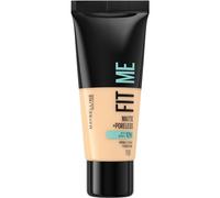 Maybelline Fit Me Foundation, Lightweight Medium Coverage, Blendable With a Matte and Poreless Natural Finish, For Normal to Oily Skin, Shade: 118 Light Beige 30ml