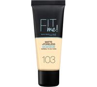 Maybelline Fit Me Foundation, Matte and Poreless, Full Coverage Blendable Norma