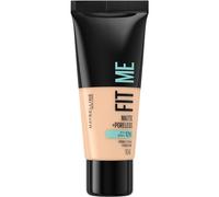 Maybelline Fit Me Foundation, Medium Coverage, Blendable With a Matte and Poreless Finish, For Normal to Oily Skin, Shade: 104 Soft Ivory, 30ml
