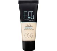 Maybelline Fit Me Foundation, Medium Coverage, Blendable With a Matte and Poreless Finish, For Normal to Oily Skin, Shade: 095 Fair Porcelain, 30ml