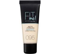 Maybelline Fit Me Foundation, Medium Coverage, Blendable With a Matte and Poreless Finish, For Normal to Oily Skin, Shade: 095 Fair Porcelain, 30ml
