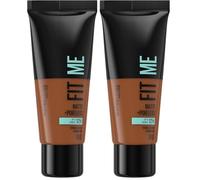 Maybelline Fit Me Foundation, Medium Coverage, Blendable With a Matte and Poreless Finish, For Normal to Oily Skin, Shade: 360 Mocha, 30ml (Pack of 2)