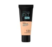 Maybelline Fit Me Foundation, Medium Coverage, Blendable With a Matte and Poreless Finish, For Normal to Oily Skin, Shade: 120 Classic Ivory, 30ml