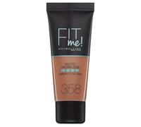 Maybelline Fit Me Foundation, Medium Coverage, Blendable With a Matte and Poreless Finish, For Normal to Oily Skin, Shade: 358 Latte, 30ml
