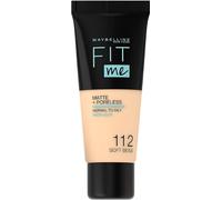 Maybelline Fit Me Matte + Poreless Makeup Base 30 ml 112 Soft Beige
